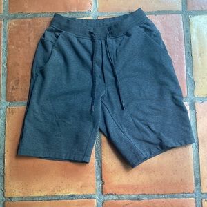 Men’s Small lululemon dark grey shorts; cotton blend